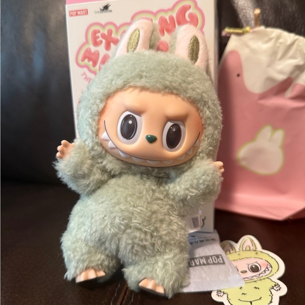 Pop Mart Exciting Macaron Plush Keychain - Green